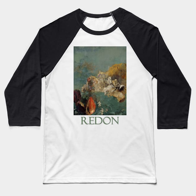 Saint George and the Dragon by Odilon Redon Baseball T-Shirt by Naves